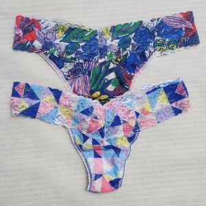 New Hanky Panky blue set of two panties, One Size